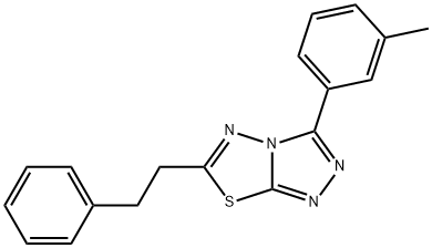 3-(3-methylphenyl)-6-(2-phenylethyl)[1,2,4]triazolo[3,4-b][1,3,4]thiadiazole Structure