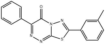 7-(3-methylphenyl)-3-phenyl-4H-[1,3,4]thiadiazolo[2,3-c][1,2,4]triazin-4-one Structure