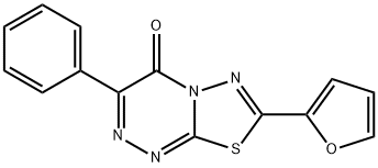 7-(2-furyl)-3-phenyl-4H-[1,3,4]thiadiazolo[2,3-c][1,2,4]triazin-4-one Structure