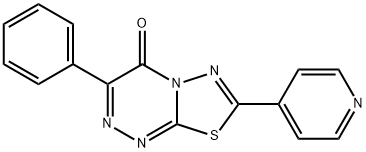 3-phenyl-7-(4-pyridinyl)-4H-[1,3,4]thiadiazolo[2,3-c][1,2,4]triazin-4-one Structure