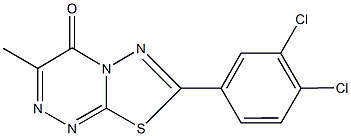 7-(3,4-dichlorophenyl)-3-methyl-4H-[1,3,4]thiadiazolo[2,3-c][1,2,4]triazin-4-one 구조식 이미지