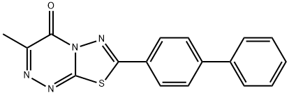 7-[1,1'-biphenyl]-4-yl-3-methyl-4H-[1,3,4]thiadiazolo[2,3-c][1,2,4]triazin-4-one Structure