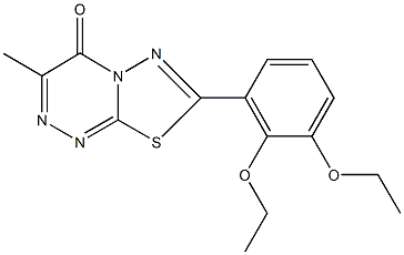 7-(2,3-diethoxyphenyl)-3-methyl-4H-[1,3,4]thiadiazolo[2,3-c][1,2,4]triazin-4-one 구조식 이미지