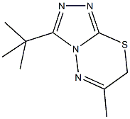 3-tert-butyl-6-methyl-7H-[1,2,4]triazolo[3,4-b][1,3,4]thiadiazine 구조식 이미지