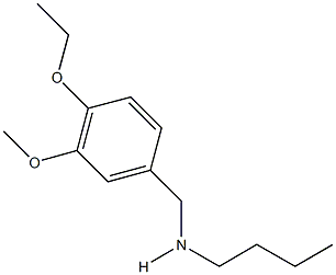 N-butyl-N-(4-ethoxy-3-methoxybenzyl)amine Structure