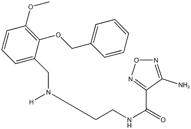 4-amino-N-(2-{[2-(benzyloxy)-3-methoxybenzyl]amino}ethyl)-1,2,5-oxadiazole-3-carboxamide 구조식 이미지