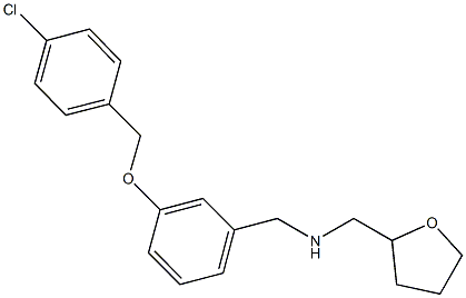 N-{3-[(4-chlorobenzyl)oxy]benzyl}-N-(tetrahydro-2-furanylmethyl)amine 구조식 이미지