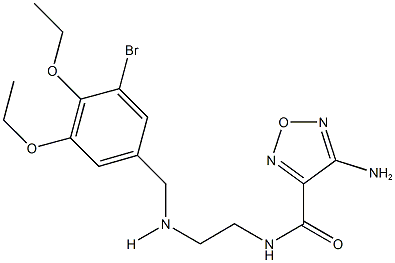 4-amino-N-{2-[(3-bromo-4,5-diethoxybenzyl)amino]ethyl}-1,2,5-oxadiazole-3-carboxamide 구조식 이미지