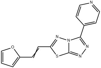 6-[2-(2-furyl)vinyl]-3-(4-pyridinyl)[1,2,4]triazolo[3,4-b][1,3,4]thiadiazole Structure