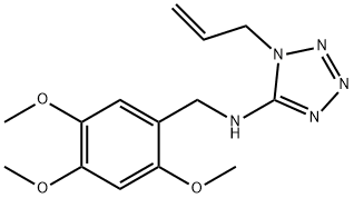 N-(1-allyl-1H-tetraazol-5-yl)-N-(2,4,5-trimethoxybenzyl)amine 구조식 이미지
