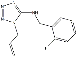 1-allyl-N-(2-fluorobenzyl)-1H-tetraazol-5-amine 구조식 이미지