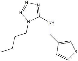 N-(1-butyl-1H-tetraazol-5-yl)-N-(3-thienylmethyl)amine 구조식 이미지