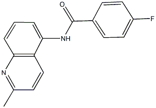4-fluoro-N-(2-methyl-5-quinolinyl)benzamide Structure