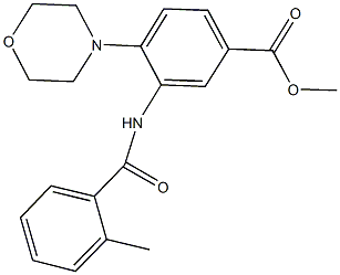 methyl 3-[(2-methylbenzoyl)amino]-4-(4-morpholinyl)benzoate Structure