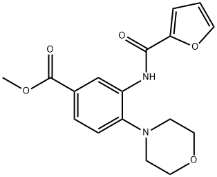 methyl 3-(2-furoylamino)-4-(4-morpholinyl)benzoate Structure