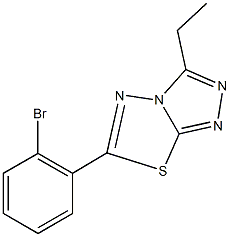 6-(2-bromophenyl)-3-ethyl[1,2,4]triazolo[3,4-b][1,3,4]thiadiazole Structure