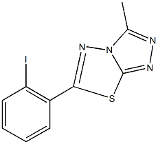 6-(2-iodophenyl)-3-methyl[1,2,4]triazolo[3,4-b][1,3,4]thiadiazole Structure