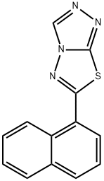 6-(1-naphthyl)[1,2,4]triazolo[3,4-b][1,3,4]thiadiazole 구조식 이미지