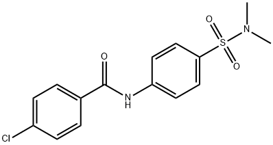 4-chloro-N-{4-[(dimethylamino)sulfonyl]phenyl}benzamide 구조식 이미지