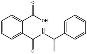 2-{[(1-phenylethyl)amino]carbonyl}benzoic acid 구조식 이미지