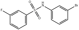 N-(3-bromophenyl)-3-fluorobenzenesulfonamide 구조식 이미지