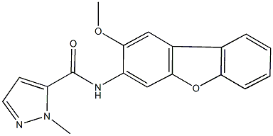 N-(2-methoxydibenzo[b,d]furan-3-yl)-1-methyl-1H-pyrazole-5-carboxamide Structure