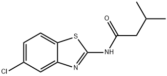 N-(5-chloro-1,3-benzothiazol-2-yl)-3-methylbutanamide Structure