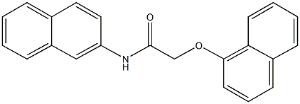 N-(2-naphthyl)-2-(1-naphthyloxy)acetamide Structure