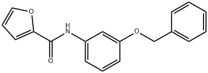 N-[3-(benzyloxy)phenyl]-2-furamide 구조식 이미지