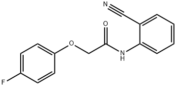 N-(2-cyanophenyl)-2-(4-fluorophenoxy)acetamide 구조식 이미지