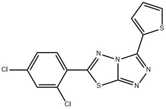 6-(2,4-dichlorophenyl)-3-(2-thienyl)[1,2,4]triazolo[3,4-b][1,3,4]thiadiazole Structure