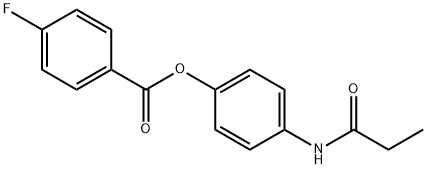 4-(propionylamino)phenyl 4-fluorobenzoate 구조식 이미지