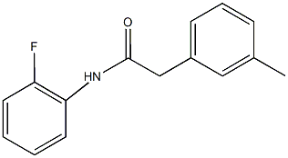 N-(2-fluorophenyl)-2-(3-methylphenyl)acetamide Structure