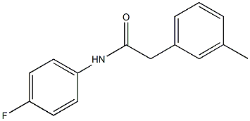 N-(4-fluorophenyl)-2-(3-methylphenyl)acetamide Structure