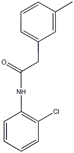 N-(2-chlorophenyl)-2-(3-methylphenyl)acetamide 구조식 이미지