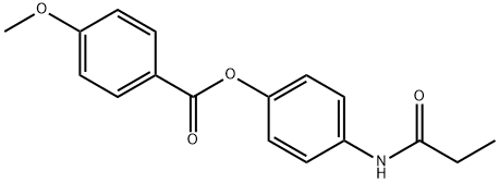 4-(propionylamino)phenyl 4-methoxybenzoate 구조식 이미지