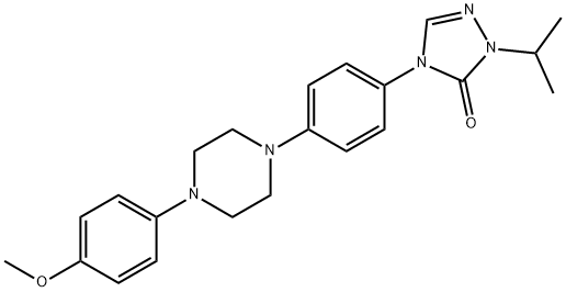 2-sec-butyl-4-{4-[4-(4-hydroxyphenyl)piperazin-1-yl]phenyl}-2,4-dihydro-3H-1,2,4-triazol-3-one Structure