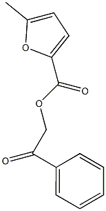 2-oxo-2-phenylethyl 5-methyl-2-furoate Structure