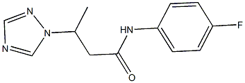 N-(4-fluorophenyl)-3-(1H-1,2,4-triazol-1-yl)butanamide Structure