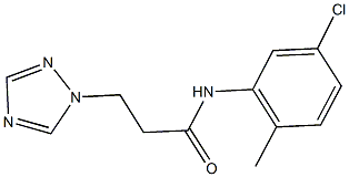 N-(5-chloro-2-methylphenyl)-3-(1H-1,2,4-triazol-1-yl)propanamide 구조식 이미지