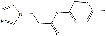 N-(4-methylphenyl)-3-(1H-1,2,4-triazol-1-yl)propanamide Structure