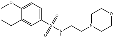 3-ethyl-4-methoxy-N-[2-(4-morpholinyl)ethyl]benzenesulfonamide Structure