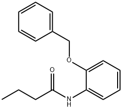 N-[2-(benzyloxy)phenyl]butanamide 구조식 이미지