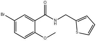 5-bromo-2-methoxy-N-(2-thienylmethyl)benzamide Structure