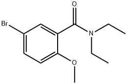 5-bromo-N,N-diethyl-2-methoxybenzamide 구조식 이미지