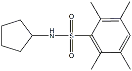 N-cyclopentyl-2,3,5,6-tetramethylbenzenesulfonamide 구조식 이미지