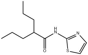2-propyl-N-(1,3-thiazol-2-yl)pentanamide Structure