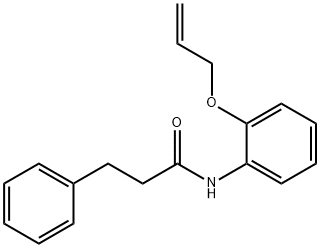 N-[2-(allyloxy)phenyl]-3-phenylpropanamide Structure