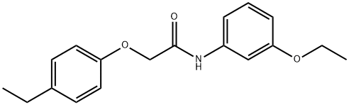 N-(3-ethoxyphenyl)-2-(4-ethylphenoxy)acetamide 구조식 이미지