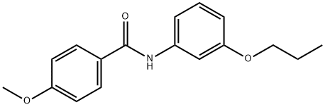 4-methoxy-N-(3-propoxyphenyl)benzamide 구조식 이미지